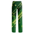 thumbnail image 5 of Domuza St Patricks Day Pajama Pants Men Shamrock Graphics Drawstring Stretch Waist Home Trousers Soft Loose Fit Lounge Sleepwear with Pockets Light Green M, 5 of 5