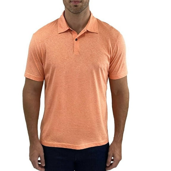 Jachs Men's Pima Cotton Polo (Orange, Medium)