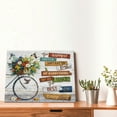 thumbnail image 3 of Farmhous Bike Wall Art Floral Hummingbird Pictures Wall Decor Inspirational Quotes Canvas Painting Print Artwork Modern Home Decor Framed for Living room Bedroom Bathroom 16"×12", 3 of 6