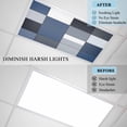 thumbnail image 3 of 3 Pack Blue Black Fluorescent Light Covers for Ceiling Lights Geometric Abstract Color Block Plaid Modern Magnetic Ceiling Light Covers Overhead Light Filters for Office Classroom Home, 3 of 9