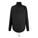 thumbnail image 5 of Chaqueta de Invierno para Mujer, Cálida, de Punto, con Retazos, Acolchada, Informal, de Cuello Alto, Larga y Cremallera Negro XL, 5 of 7