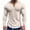 Beige, variant on BADHUB Mens Waffle Hoodies Trendy Long Sleeve Quarter Buttons Sweatshirts for Men Casual Solid Color Lightweight Pullover with Drawstring 2024 Holiday Deals