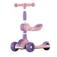 thumbnail image 4 of SANGKEE Scooter, Devil Skate 2 en 1 Kick Scooter, monopatín, luz LED de 3 ruedas con asiento y altura de freno ajustable, mini scooter de juguete para niños y niñas de 4 a 7 años (rosa) brillar  Electrónica, 4 of 5