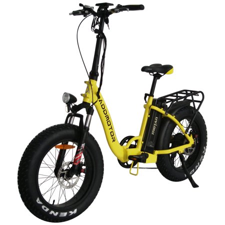 Addmotor MOTAN Electric Bicycle Bike Step Thru 500W Folding 20 Inch Fat Tire Women Colorful E-bike