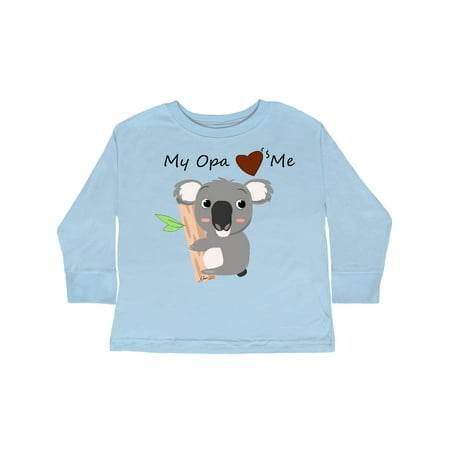 

Inktastic Koala ( opa loves me) Gift Toddler Boy or Toddler Girl Long Sleeve T-Shirt