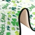thumbnail image 6 of Dreamtimes Happy Saint Patrick's Day Hallway Runner Rug 2'x6' Kitchen Rug with Rubber Backing Cartoon Green Clover Non Slip Entryway Rug Runner Washable Soft Area Rug for Hallway Bedroom Kitchen Decor, 6 of 6