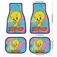 thumbnail image 2 of TweetyBird Looney Tunes Car Mat Universal Fit 4-Piece Set Car Floor Mats Vehicle Floor Protection Rugs Car Rug Carpet, 2 of 7
