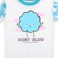 thumbnail image 3 of Cozy Club Youth Girls Blue & White Wash Short Sleeve Shirt & Sleep Pants Set-6, 3 of 7