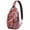 Halloween Happy Halloween, variant on Sling Backpack,Halloween Glowing Spider Web Pattern Sling Bag with Water Bottle Holder,Waterproof Sling Bag for Men/Women with Headphone Jack for Hiking,Travel