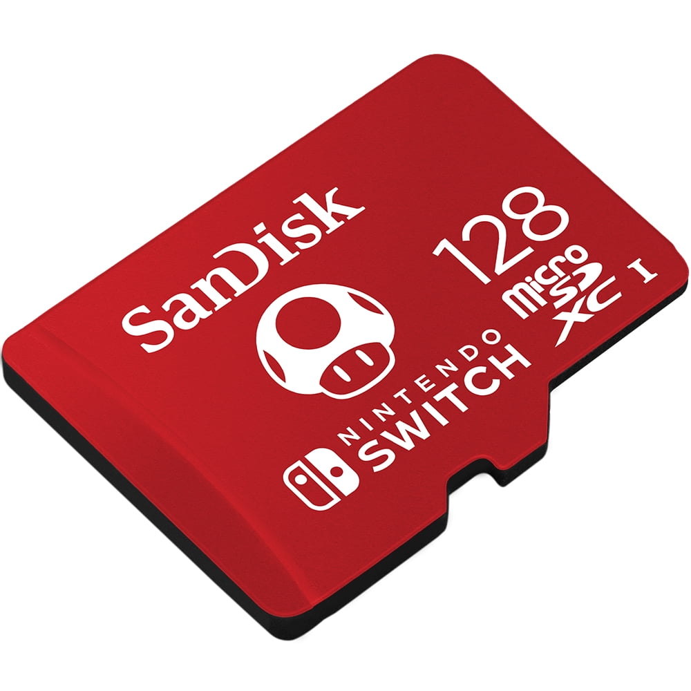 SanDisk 128GB microSDXC UHS-I Card Licensed for Nintendo Switch, Red - 100MB/s, Micro SD Card - SDSQXBO-128G-AWCZA - Walmart.com