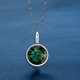 thumbnail image 2 of Piedra de nacimiento Cristal de diamantes de imitación Acero inoxidable Fabricación de joyas de plata Accesorios de bricolaje Decoraciones Ropa, zapatos y accesorios Miscelánea verde oscuro Jumpingount AP010354-05B, 2 of 6