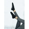thumbnail image 5 of RATIVE Anti Slip Non Skid Barre Yoga Pilates Hospital Ankle Socks with grips for Adults Men Women (Large, 6-pairs/black), 5 of 5