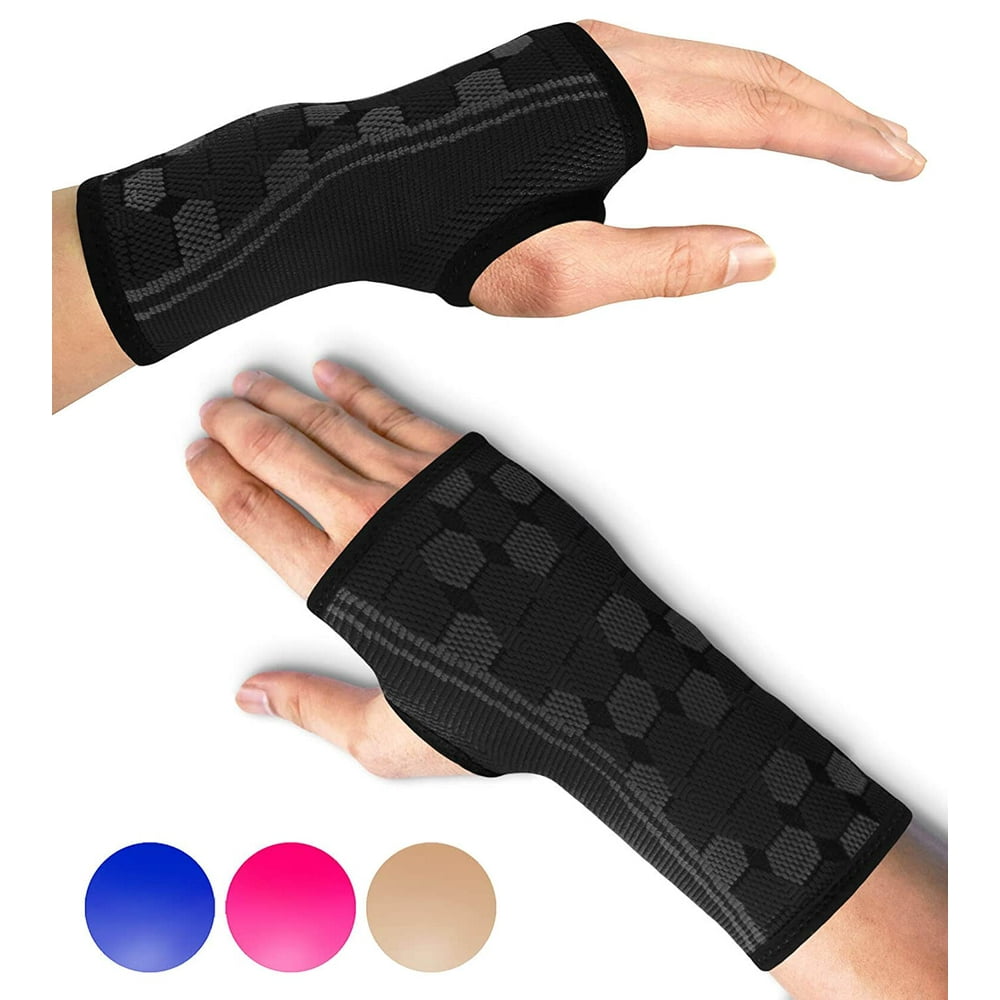 Sparthos Wrist Support Sleeves (Pair) Medical Compression for Carpal