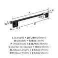 thumbnail image 6 of Amerock Stature Matte Black 18 inch (457mm) Towel Bar, 6 of 8