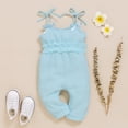 thumbnail image 3 of Mameluco de una pieza para niños recién nacidos, bebés, niños y niñas, mono con volantes y cuello Halter BANYUO Electrónica, 3 of 6