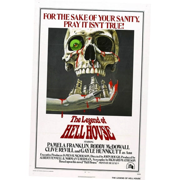 Legend Of Hellhouse Movie poster 12x16 Print on Metal Sign 12in x 16in Square Adults Best Posters