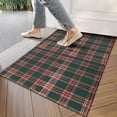 thumbnail image 4 of Green and Red Christmas Plaid Pattern Door Rugs,Washable Non Slip Door Mats Indoor,Decorative Door Mats,Entry Mat Indoor for Entrance,Bedroom,Kitchen,Bathroom,17"x30", 4 of 6