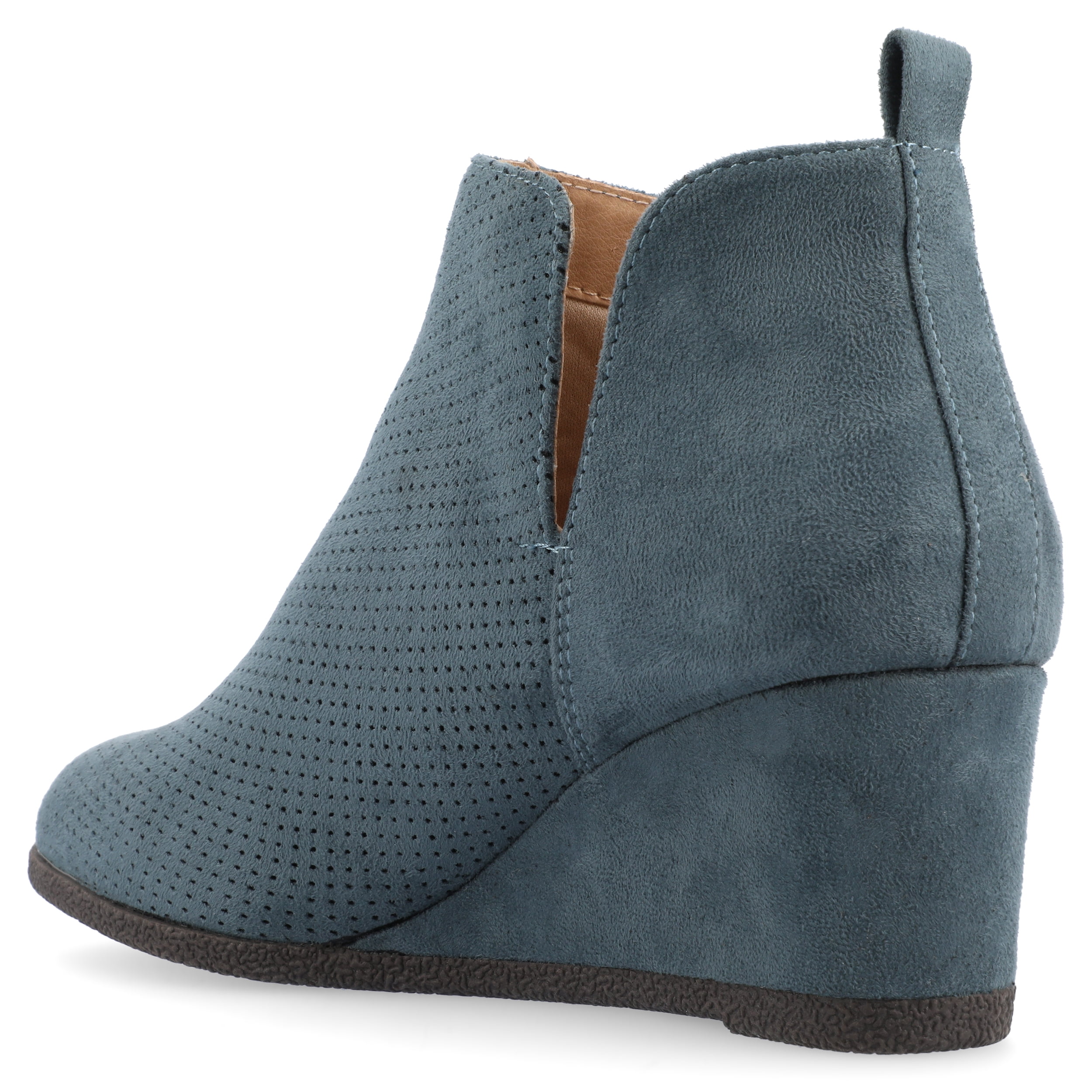 Journee Womens Mylee Pull On Wedge Booties, Widths Available