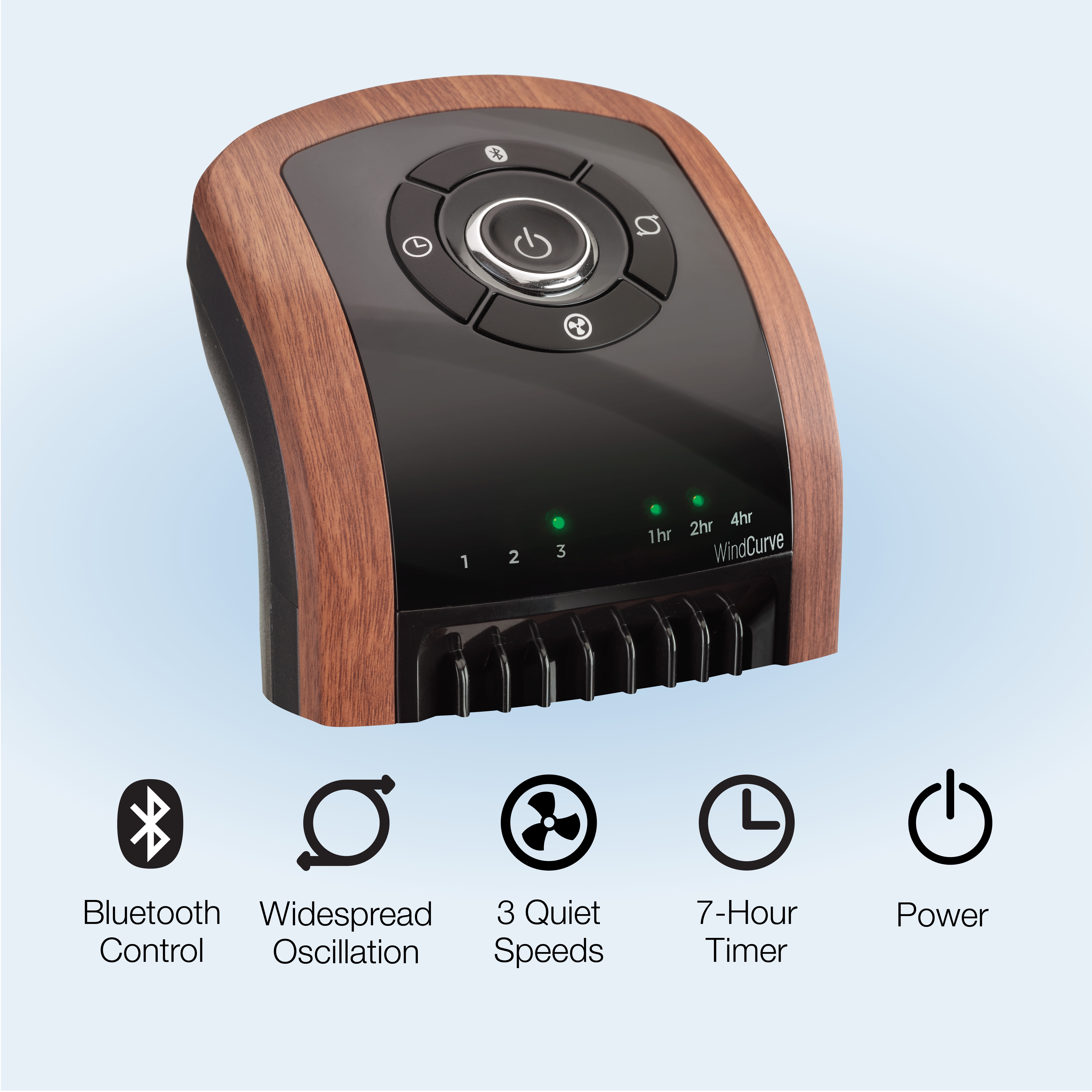 Lasko 42 Wind Curve 3-Speed Oscillating Tower Fan with Bluetooth  Technology, T42905 - Walmart.com