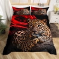 thumbnail image 1 of Funda de edredón gemelo (sin relleno), Red Rose Wedding Valentine's day Bedding, 1 of 5