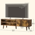 thumbnail image 3 of Mueble Trinchador para TV Estilo Rústico Marrón Stand para Pantalla en Sala o Estudio Diseño Moderno y Funcional, 3 of 9