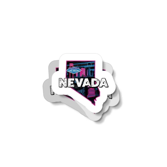 Retro Nevada Waterproof Sticker