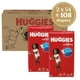 thumbnail image 2 of Pañales HUGGIES Little Snugglers, tamaño 6, más de 35 libras, 108 unidades, 2 of 9