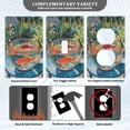 thumbnail image 3 of Yayeee Duplex Wall Plate 1-Gang 4.5"x2.7" Home Receptacle Light Switch Decorative Outlet Cover, Art Goldfish Bowl, 3 of 7