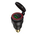 thumbnail image 3 of Waterproof Motorbike 12v 24v Qc3.0 Usb Type C Pd Fast Charger Power Adapter Hella Din Plug Socket For Ducati Motorcycle, 3 of 3