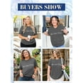 thumbnail image 3 of XCHQRTI Be You Womens Graphic Shirt Inspirational Plus Size Tees Short Sleeve Summer Casual Tops, 3 of 7