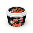 Samyang 3 bowls, spicy Korean noodles with cream, hot chicken fried