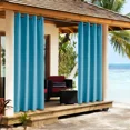 thumbnail image 2 of LUSHVIDA Waterproof Outdoor Curtains for Patio Grommet Privacy Curtains for Porch Gazebo Pergola, 1 Panel, 54x120 inch, Teal, 2 of 6