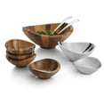 thumbnail image 2 of Nambe  Butterfly Individual Acacia Wood Salad Bowls, Set of 4, 2 of 4