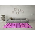 thumbnail image 3 of Ahgly Company Indoor Square Solid Purple Modern Area Rugs, 8' Square, 3 of 4