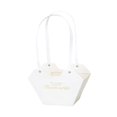 thumbnail image 4 of Bolso para guardar ramos de flores, arreglo floral, caja de regalo de papel para graduación. Blanco, 4 of 9