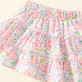 thumbnail image 6 of Toddler Girls Floral Outfits Spaghetti Strap Camisole and Tiered Skirt Summer 2Pcs Sets, 6 of 6