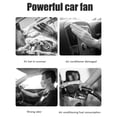 thumbnail image 3 of Ventilador de enfriamiento dual del asiento trasero del reposacabezas del coche de la velocidad 12V 24V de la cabeza 3 con el cargador USB 5V, 3 of 9