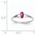 thumbnail image 2 of 14K White Gold Pink Tourmaline Birthstone Ring Size 6, 2 of 5