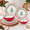 Christmas Tree, variant on 12-Piece Peppermint Dinnerware Set for 4, Outdoor Dishes with Christmas Candy Designs