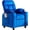 Navy, variant on ICEELF Kids Recliner Chair with Cup Holder, Adjustable Velvet Lounge Chair with Footrest, Side Pockets for Boys Girls Bedroom, Navy