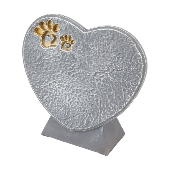 Pet Memorial Stone, Heart Shaped Animal Tombstone DIY Dog Pet Memorial Stone Outdoor Courtyard Decoration Ornaments Standing