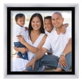 thumbnail image 2 of 22x22 Frame Silver With Black Picture Mat For 22x22 Photo - Silver 26x26 Frame To Display Print or, 2 of 8