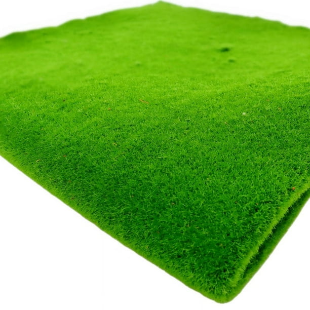 Zhuge Césped artificial de musgo de simulación, césped de pared sin mantenimiento, plantas verdes, césped para el hogar, decoración de paisaje de jardín (02,100 x 100 cm)