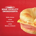 thumbnail image 4 of Jimmy Dean Frozen Breakfast Sandwich, Ham & Cheese Croissant, 8 Count, 4 of 17
