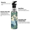 thumbnail image 3 of Yayeee 20oz Insulated Water Bottle Double Wall Stainless Steel with Flip Straw Lid, Retro Tree, 3 of 7