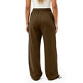 thumbnail image 5 of Guluxicc Sweat Pants for Women Loose Drawstring Elastic Waist Trousers Straight Leg Lounge Pants for Everyday Fall Winter, 5 of 8