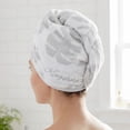 thumbnail image 6 of Unique Bargains Leaf Jacquard Soft Absorbent Cotton Hand Towel Grey 2pcs, 6 of 8