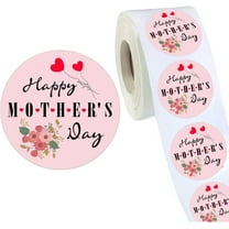 Happy Mother's Day Stickers 1.5inch Mother's Day Gift Decoration Tag Labels for Envelope Seals Gift Wrap Boxes 500Pcs