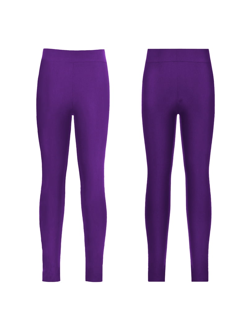 iiniim Girls Solid Color Athletic Leggings Yoga Workout Pants Kids