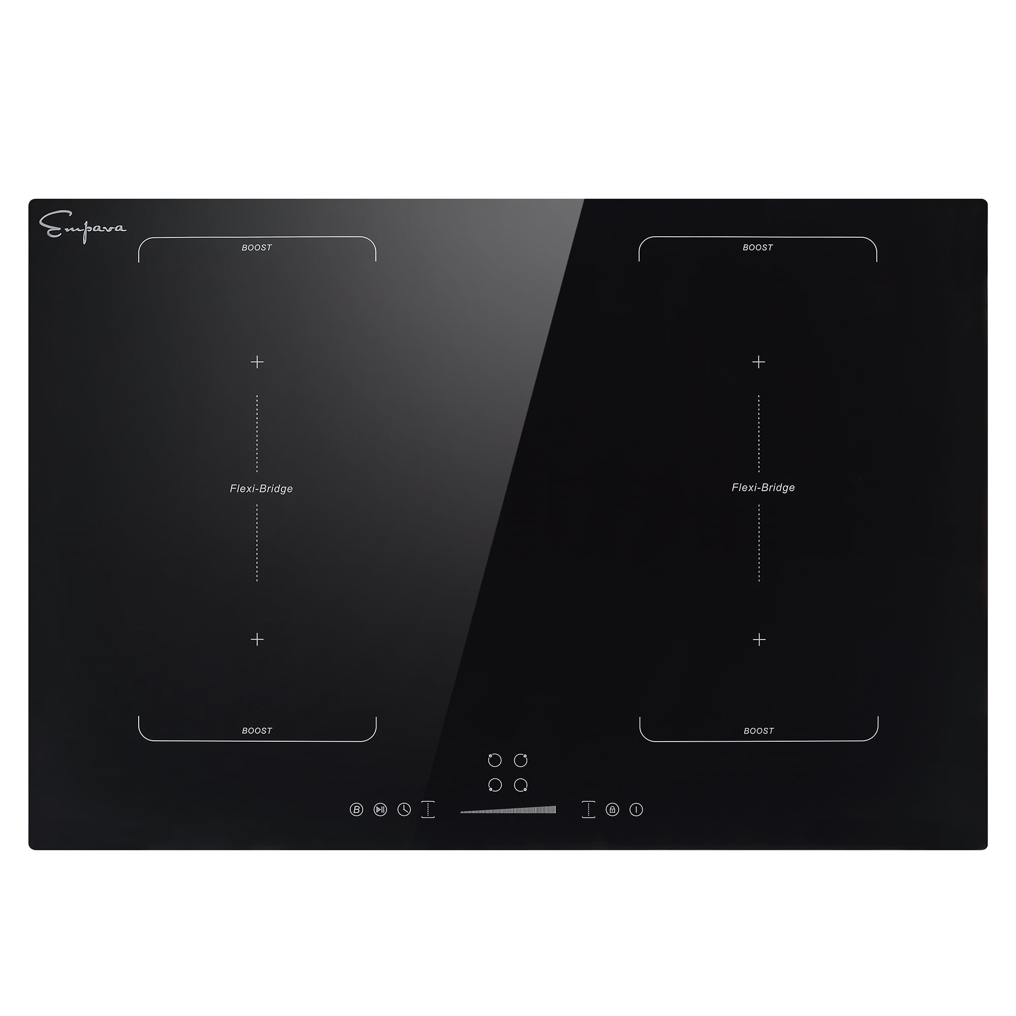 Buy BuiltIn 30in 4 Elements Black Induction Cooktop Including Bridge